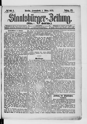 Staatsbürger-Zeitung vom 01.03.1873