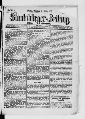 Staatsbürger-Zeitung vom 04.03.1873