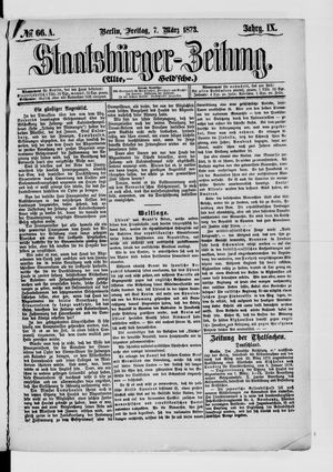 Staatsbürger-Zeitung vom 07.03.1873