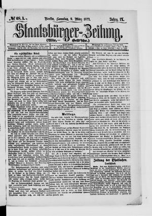 Staatsbürger-Zeitung vom 09.03.1873