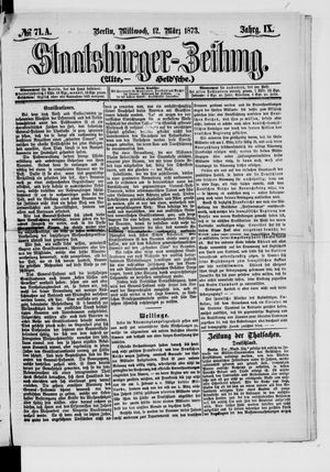 Staatsbürger-Zeitung vom 12.03.1873