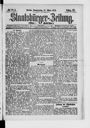 Staatsbürger-Zeitung vom 13.03.1873