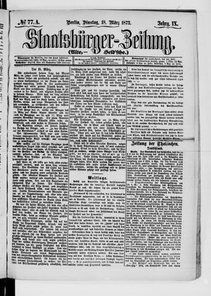 Staatsbürger-Zeitung vom 18.03.1873