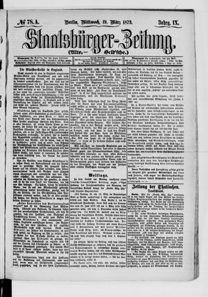 Staatsbürger-Zeitung on Mar 19, 1873