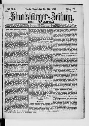 Staatsbürger-Zeitung vom 20.03.1873