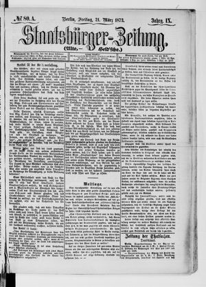 Staatsbürger-Zeitung on Mar 21, 1873