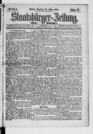 Staatsbürger-Zeitung vom 25.03.1873