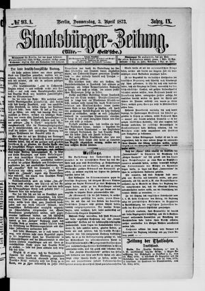 Staatsbürger-Zeitung on Apr 3, 1873