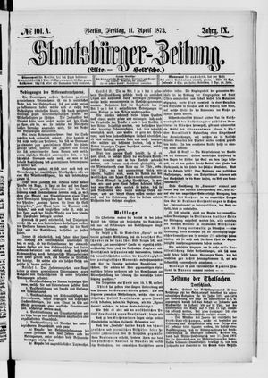 Staatsbürger-Zeitung on Apr 11, 1873