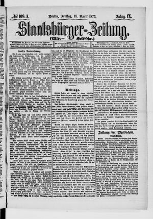 Staatsbürger-Zeitung vom 18.04.1873
