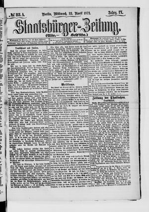 Staatsbürger-Zeitung on Apr 23, 1873