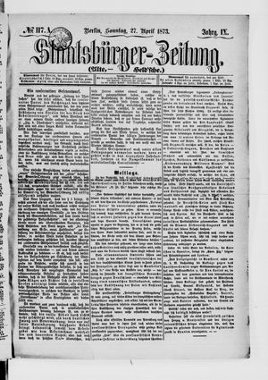 Staatsbürger-Zeitung vom 27.04.1873