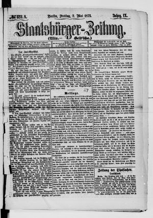 Staatsbürger-Zeitung vom 02.05.1873