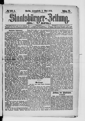 Staatsbürger-Zeitung vom 03.05.1873