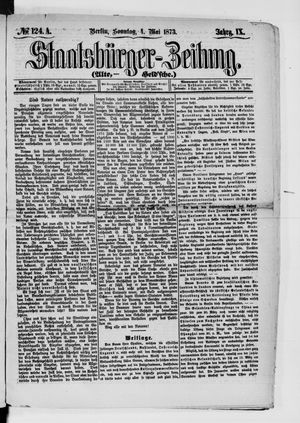 Staatsbürger-Zeitung on May 4, 1873