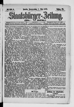 Staatsbürger-Zeitung vom 08.05.1873