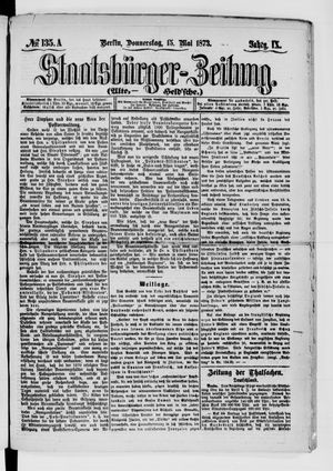 Staatsbürger-Zeitung on May 15, 1873