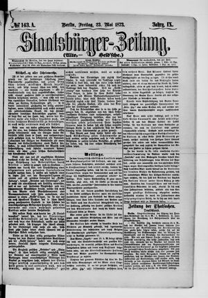 Staatsbürger-Zeitung on May 23, 1873