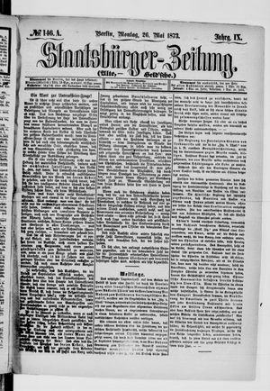 Staatsbürger-Zeitung vom 26.05.1873
