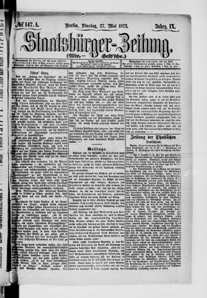Staatsbürger-Zeitung vom 27.05.1873