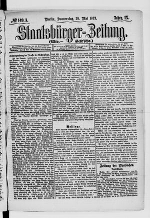 Staatsbürger-Zeitung vom 29.05.1873