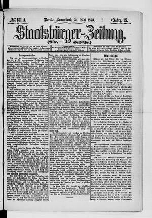 Staatsbürger-Zeitung vom 31.05.1873