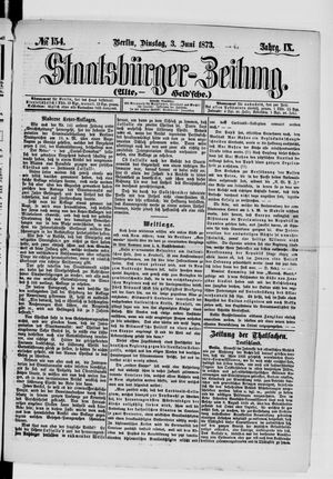 Staatsbürger-Zeitung on Jun 3, 1873