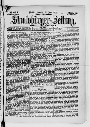 Staatsbürger-Zeitung vom 15.06.1873