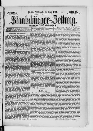 Staatsbürger-Zeitung vom 18.06.1873