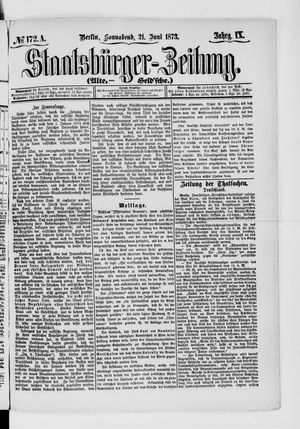 Staatsbürger-Zeitung on Jun 21, 1873