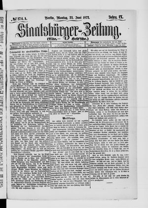 Staatsbürger-Zeitung vom 23.06.1873