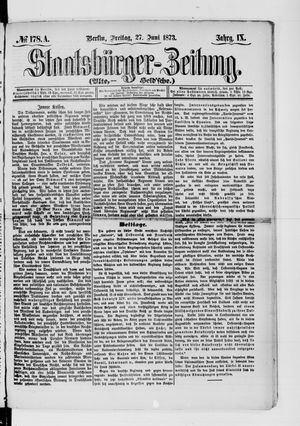 Staatsbürger-Zeitung on Jun 27, 1873