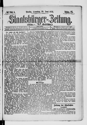 Staatsbürger-Zeitung vom 29.06.1873