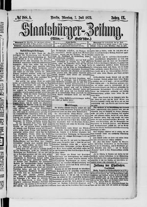 Staatsbürger-Zeitung on Jul 7, 1873