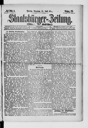 Staatsbürger-Zeitung vom 15.07.1873