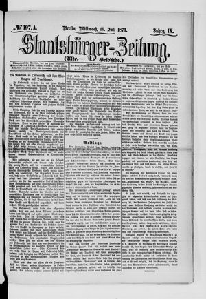 Staatsbürger-Zeitung on Jul 16, 1873