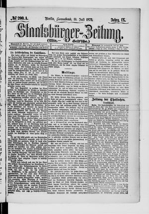 Staatsbürger-Zeitung on Jul 19, 1873