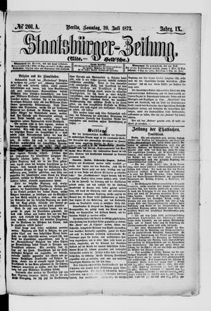 Staatsbürger-Zeitung vom 20.07.1873