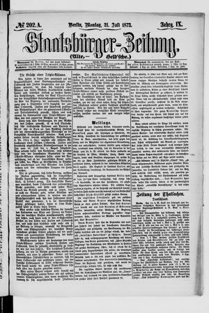 Staatsbürger-Zeitung vom 21.07.1873