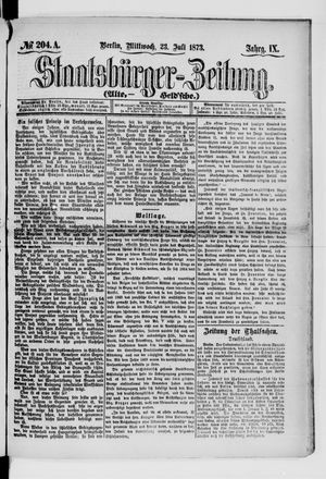 Staatsbürger-Zeitung on Jul 23, 1873