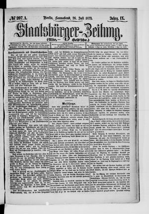 Staatsbürger-Zeitung vom 26.07.1873