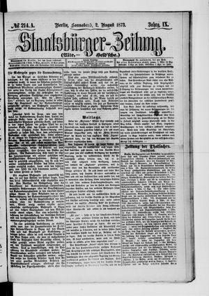 Staatsbürger-Zeitung on Aug 2, 1873