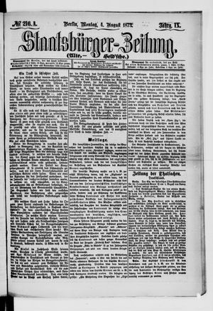 Staatsbürger-Zeitung vom 04.08.1873