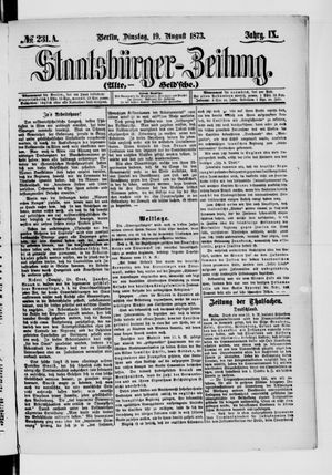 Staatsbürger-Zeitung vom 19.08.1873