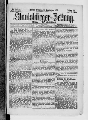 Staatsbürger-Zeitung vom 02.09.1873
