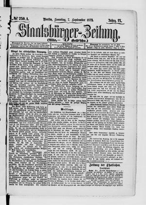 Staatsbürger-Zeitung vom 07.09.1873