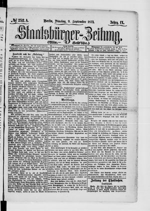 Staatsbürger-Zeitung on Sep 9, 1873