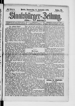 Staatsbürger-Zeitung vom 11.09.1873