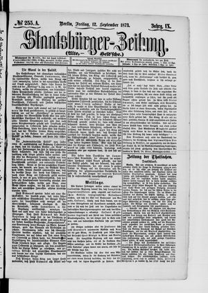 Staatsbürger-Zeitung on Sep 12, 1873