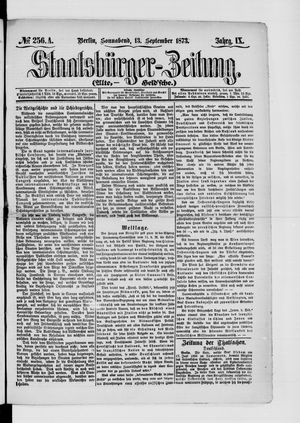 Staatsbürger-Zeitung on Sep 13, 1873